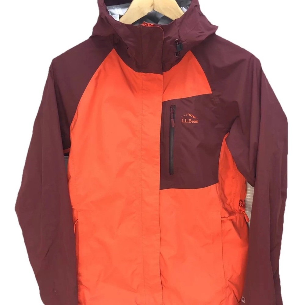 LL Bean TEK O2 2.5L Element Jacket, Colorblock Womens size XS Rain